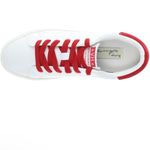 VINTAGE HAVANA Women's Original Perforated Lace Up Sneaker Red and White size 10 Photo 10