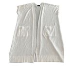Very J . White open Front Cardigan Size Small Photo 4
