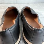 FitFlop  Casa Loafers Womens 8 Black Leather Slip-On Wedge Platform Espadrilles Photo 9