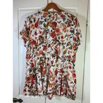 Torrid  Cottagecore Babydoll Crochet Trim Top Women 2X Floral Lace Up Tassel Boho Photo 3