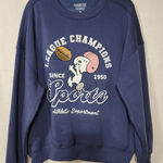 Snoopy ''League champion'' Sweatshirt' women's medium Blue Photo 0