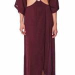 Sanctuary New Plunge V-Neck Draped Skirt Cover-Up Swim Beach Pool Vacation Maxi Dress Photo 0