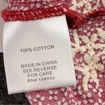 Modcloth Red Daisy Micro Floral Blouse with Embroidered Lace Trim Size Medium M Photo 5