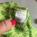 Flax  100% linen dress floral boho oversized large green short sleeved Photo 7