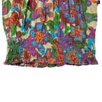 Abound  Floral Smocked Puff Sleeve Crop Top Cotton Made in India Size S Photo 2