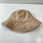 Unbranded Bucket Hat Reversible Sherpa Quilted Unisex Winter Hat‎ Casual Cream Photo 4