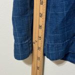 Madewell  denim babydoll shirt dress indigo plaid blue size xs Photo 8