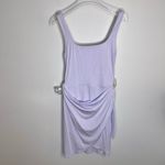 Wilfred Aritzia Saturn Mini Dress Women's XS Lavender Purple Wrap Asymmetrical Photo 2