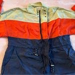 Urban Outfitters Oufitters Copenhagen Nylon Zip Front Jumpsuit XS color block lightweight Photo 1