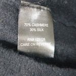 Claridge + King M 10/12 Cashmere Silk Long Sleeved Sweater Zip Sleeves Top Silver Size M Photo 3