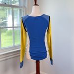 We The Free Fancy That Colorblock Tee Long Sleeve Henley Thermal Sporty Shirt Me Photo 3