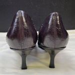 Nine West Women's Brown Leather Pointed toe heels 2.75" Size 8M SKU 6329 Photo 5