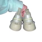 Adidas Originals Sneaker Womens 8 NMD V3 Running Shoe Gray Beige GZ2134 Comfort Photo 3