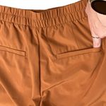 Banana Republic Satin-Like Tapered Pants Burnt Orange Size S Polyester Spandex Photo 8