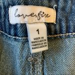 Love, Fire Love Fire Distressed Denim Shorts Size 1 Blue Frayed Hem Raw Edge Photo 1