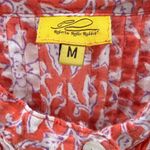 Roberta Roller Rabbit Red Floral Sleeveless Button Up Tunic Tank Dress Size Med Photo 5