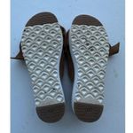 UGG  Australia Joan II Chestnut Suede Leather Floppy Bow Platform Sandals 7 Photo 5