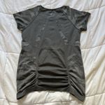 Athleta  Womens Size Large Fastest Track Gray Camo Short Sleeve Athletic Shirt Photo 6