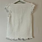 Old Navy Women’s Smocked Flutter Sleeve Top White Size Small NWT Cotton Girly Photo 10