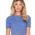 Alice + Olivia Solange Herringbone Knit Merino Wool Sweater Crop Top, Size S Photo 0