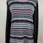 Talbots  Womens Fair Isle Lambswool Blend Pink Multicolor Crewneck Sweater‎ Sz M Photo 0