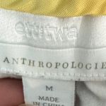 Anthropologie Et Twa Floral Print Cropped Pants Bohemian Black White Medium Photo 3