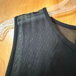 Eileen Fisher Black Sleeveless Tank Dress 100% Silk Sheer Accents Petite Medium Photo 3