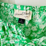Universal Threads Universal Thread Puff Sleeve Peasant Top Bright Green Floral Size M Photo 2