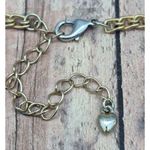 None Pretty Gold Tone Multi Strand Beaded Shades of Pink Boho Necklace 19" Layered Photo 8