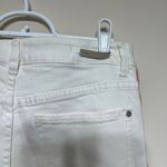 Anthropologie Anthro Pilcro and The Letterpress White High Rise SKinny Jeans 28 Crochet Detail Photo 4