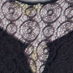 RUE JUJU WO SIZE 2X GAUZY Black Dress with Lace Tassel TIE PULLOVER DRESS lined Photo 9