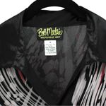 Bob Mackie  Wearable Art Silk Long Sleeve Button up Chic Classy Elegant Blouse M Photo 2