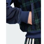 Adidas NWT Originals Tartan Plaid Corduroy Bomber Jacket Green Blue Photo 4