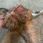 Karina Grimaldi Silk Snake Print Mini Dress Sheer Layer Sleeves Whimsy Romantic Photo 5