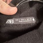 ZARA  Sweater Dress Womens Large Textured Long Sleeve Mock Neck Tunic Minimalist Photo 8