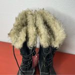 Merona New  Leather Winter Snow / Rain Boots with faux fur in size 8 Photo 4
