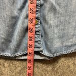 Velvet Heart Denim Shirt Dress Tencel Button Down Sleeveless Small Chambray Photo 4