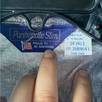 VTG Lame metallic western Glam silver black embroidered cowgirl button shirt Size L Photo 3