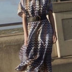 Ted Baker  London Samii Geo Chevron Midi Dress Photo 0