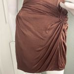 ZARA Brown Satin Corset w/Mock Wrap Attached Skirt Sold Out Size Medium Photo 11