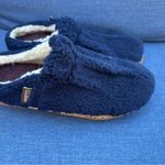 LL Bean Women's blue Sherpa Fleece Cozy Warm Slipper Slides Size 9 M Photo 0