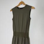 Theory Green Drapey Crepe Sleeveless Combo Jumpsuit – Size Small Photo 4