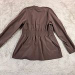 Athleta  Brown Long Sleeve V Neck Tunic Top Women‎ Size M Outdoor Hiking Gym Photo 4