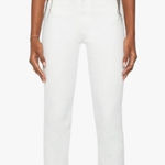 NWT Mother White High Waisted Rider Ankle Jeans Fairest Of Them All size 25 NEW Photo 0