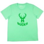 Nba Milwaukee Bucks Women's Short Sleeve Vintage Logo Tonal T-Shirt in Green, M Photo 0