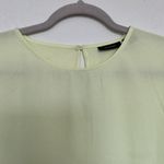 Halogen 𝅺 Top blouse SMALL Yellow Cap Sleeve casual NWT Photo 4