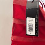 Sachin & Babi Reese Striped Bow Strapless Ball Gown Slit Maxi Dress Red Size 2 Photo 11