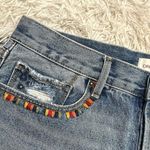 Driftwood  “Goldie” Embroidered Bird Denim Shorts, Folklore, Sz 30 Photo 3