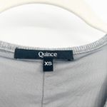 Quince Womens Soft Tencel Rib Knit Long Sleeve Midi Lounge Dress Size XS Gray Photo 5