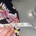 Volcom Gen wow Tropical Floral Black Button-Up Women's Top Hawaiian shirt resort Photo 7